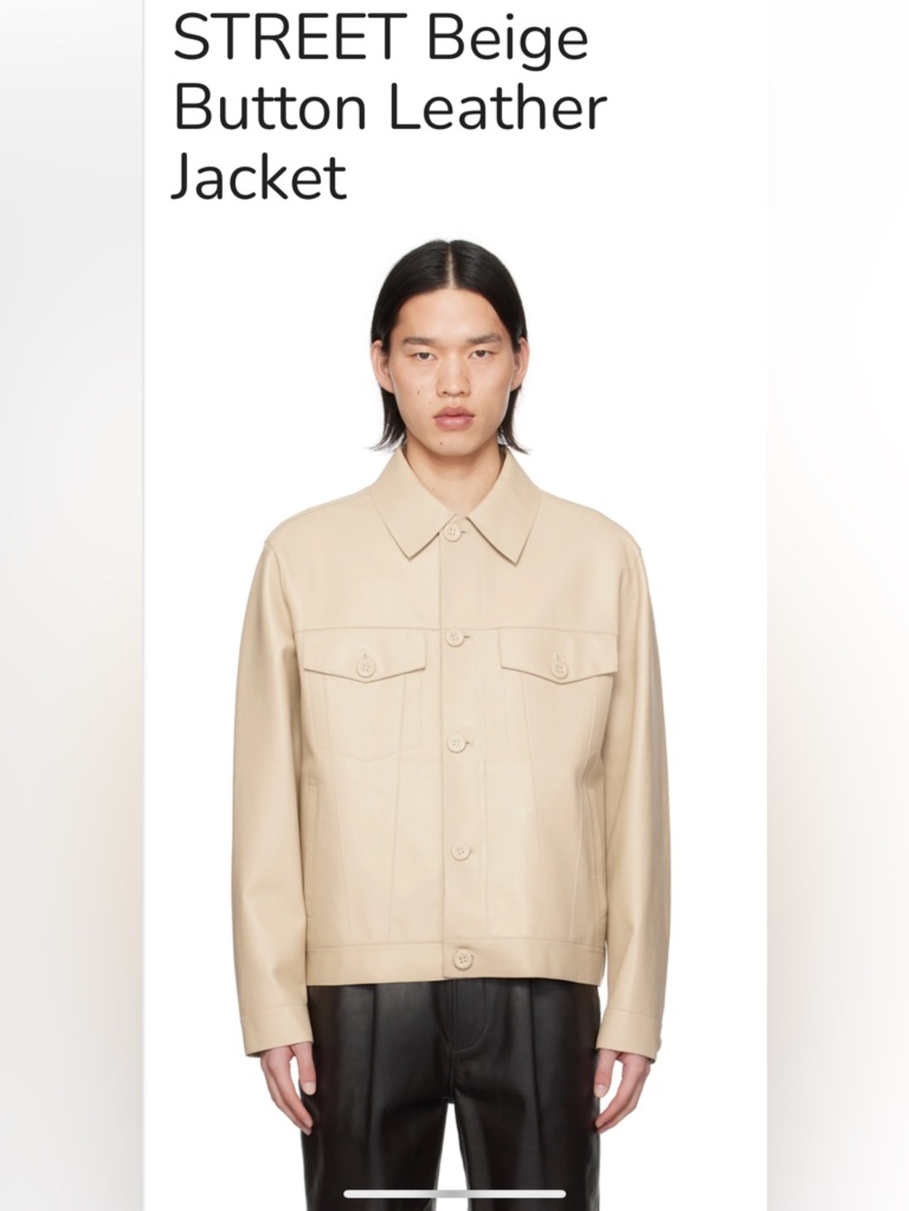 Leather Lamb Jacket brand Gant